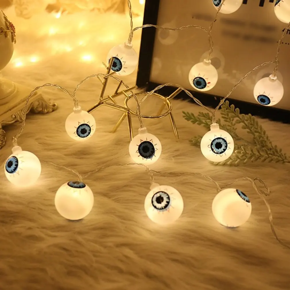 

1.5M 10 Lights String Led Halloween Skull Diy Pumpkin Light String Battery Led Garland Wedding Halloween Party Decoration