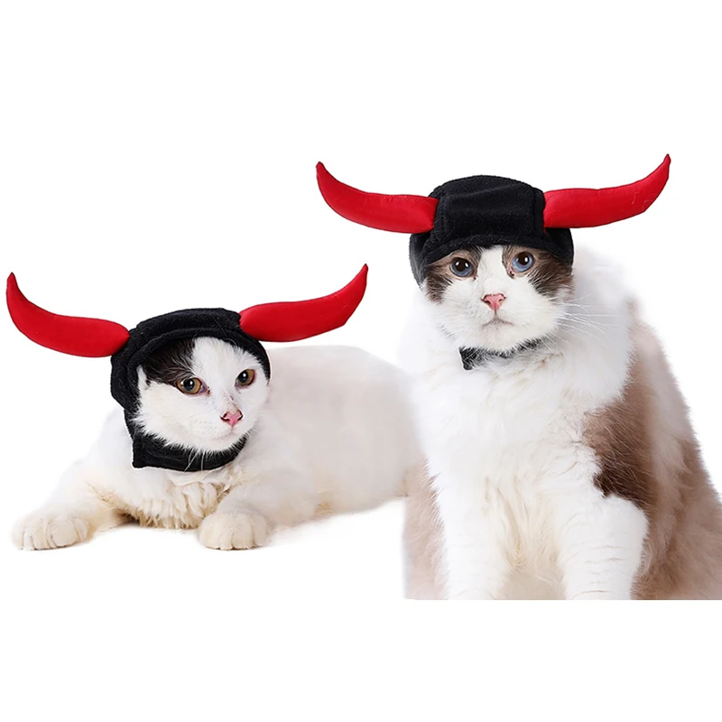 Забавный костюм кошки Косплей на Хэллоуин Домашние животные корова дьявол