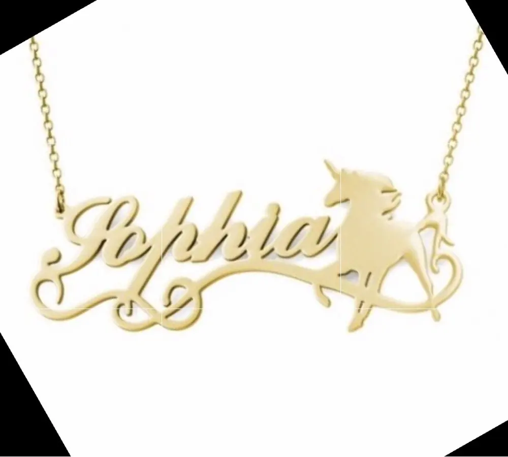 Ожерелье DOREMI с именем для женщин колье надписью сделай сам на заказ кулон из