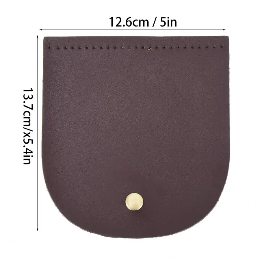 12.6x13.7cm Bag Flip Cover Split Leather Magnetic Buckle DIY Hand-Made Handbag Shoulder Accessories | Дом и сад