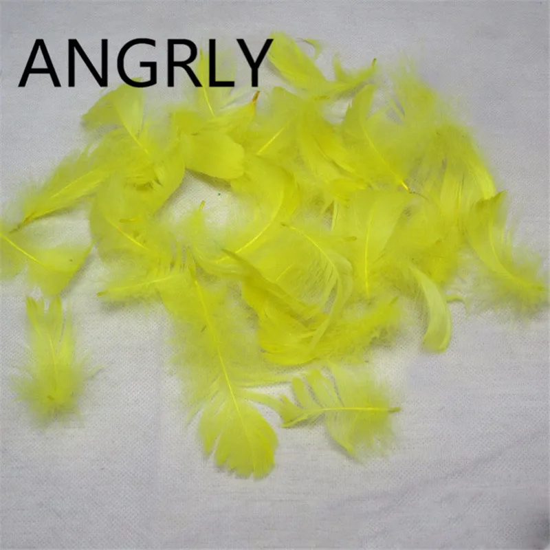 

100Pcs/lot 5-8cm Color Goose Feathers Process Christmas DecorationsFor Home Wedding Decoration Artificial Flowers Gifts