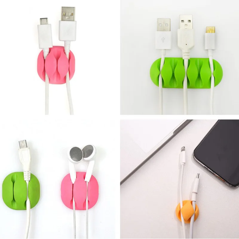 10 шт. Кабельный Организатор Держатель аккуратные Управление зажимы Мышь