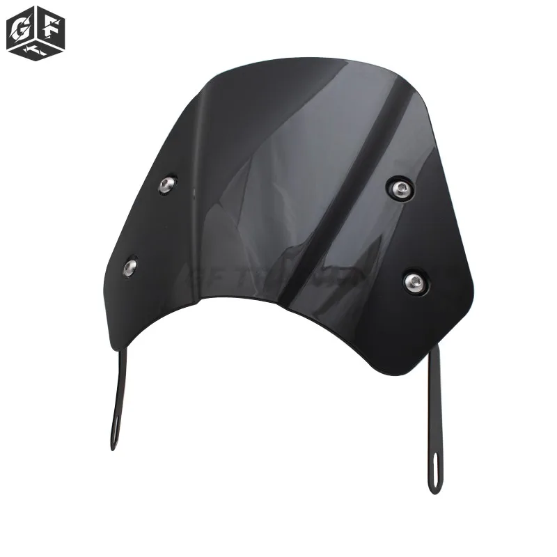 

Cafe Racer 5" 6" 7" Custom Motorcycle Windshield Wind Deflector Windscreen Universal for Honda Yamaha Kawasaki Suzuki Headlight