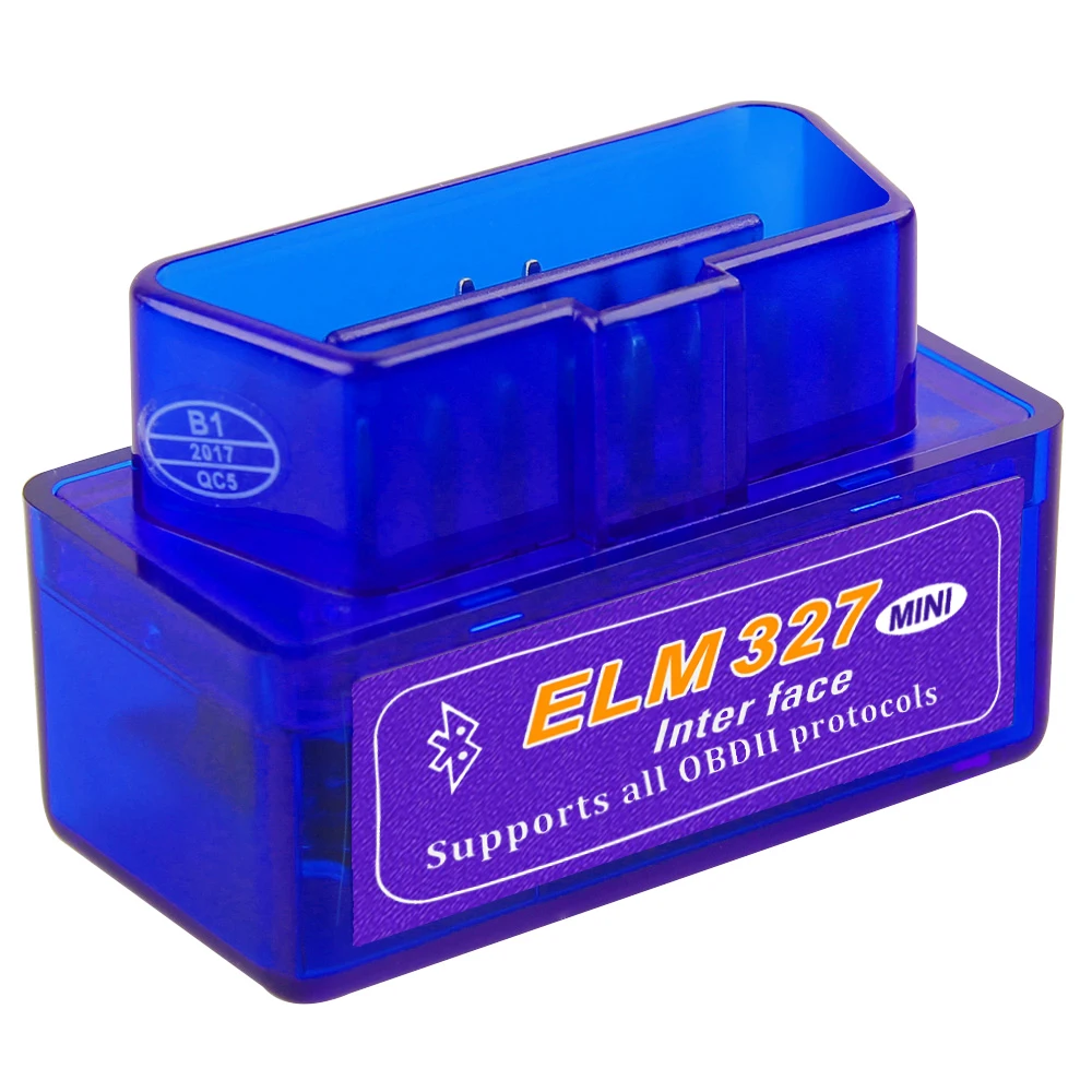 Bluetooth-совместимый V1.5 OBD2 ELM327 Автомобильный сканер Android Крутящий момент