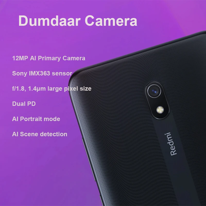 Xiaomi Redmi 8A 8 A смартфон с восьмиядерным процессором Snapdargon 439 ОЗУ 3 ГБ ПЗУ 32 6 22 дюйма 5000