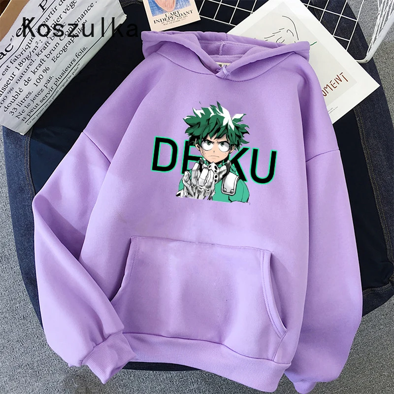 

Winter My Hero Academia hoodie Oversized Kawaii Midoriya Izuku Hoodies dropshipping harajuku kpop Long sleeve Women's sweatshirt