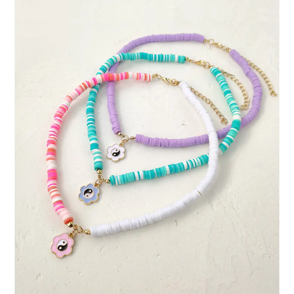 Женское ожерелье ручной работы с бусинами в стиле бохо Инь Янь | Украшения и