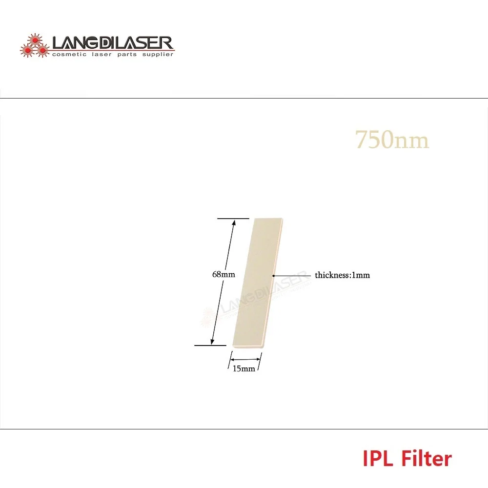 Price 750nm ~ 1200nm Filter, Grootte 68*15*1 Mm, Ipl Filters, optic Filter Voor Ipl, Laser Optic Filters, Ipl Ontharing Filter