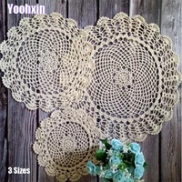 modern special price placemat cup pot coaster mug kitchen christmas table place mat cloth lace crochet tea coffee doily dish pad