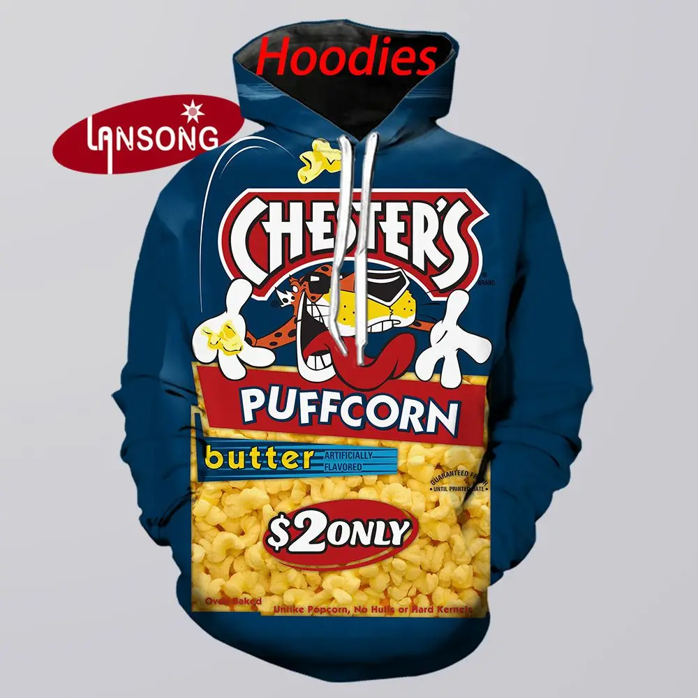 

3d Print Chester's Puffcorn Harajuku Hoodies Sweashirt/Pants Jacket Men Short Home Hip Hop Streetwears Trousers Lounge Wear
