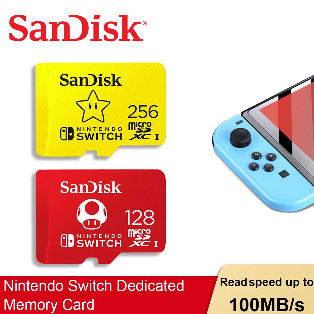 

Карта памяти SanDisk 256G для Nintendo Switch microSDXC U3 4K Ultra HD 128G
