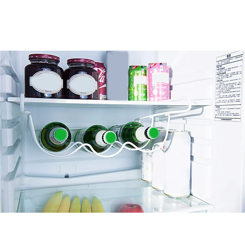 

Fridge Organizer Kitchen Spacer Layer Storage Beer Rack Shelf Refrigerator Bottle Rack Wine Holder Basket Pantry Cabinet Tools