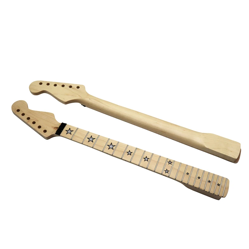 stern griffbrett st elektrische gitarre neck 6 string matte und hight gloss finish 22 fret kanada ahorn holz gitarre hals free global shipping