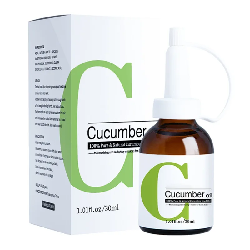 

30ml Facial Cucumber Oil Essential Oil Nursing Moisturizing Anti-Aging Anti-Wrinkle Foot Body Skin Care