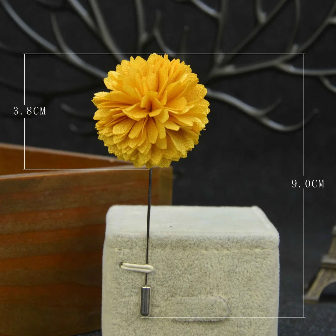 Мужская винтажная булавка для костюма ручной работы лацкана с цветами