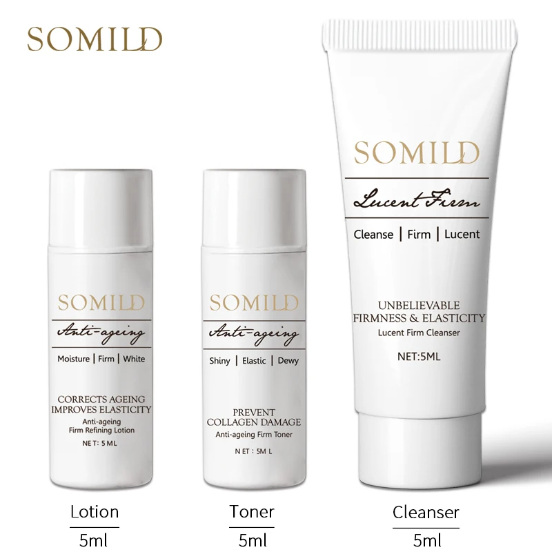 SOMILD набор для ухода за кожей против старения дорожный костюм Витамин Е лосьон