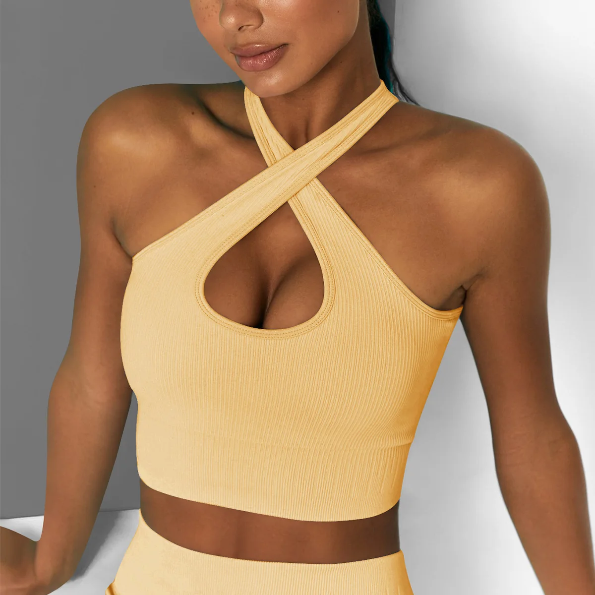 

New Seamless Yoga Set Sport Suit Two Piece Set Women Gym Clothing Workout Sportswear Yoga Set High Waist Seamless Leggings Sport