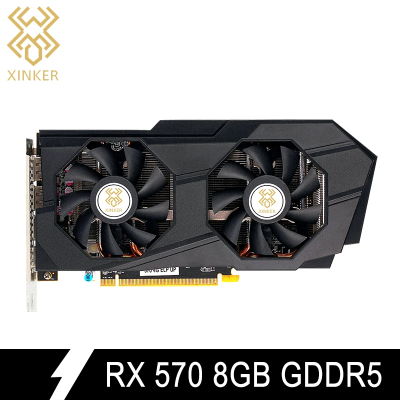 Видеокарта Rx570 8 ГБ Gddr5 Pci Express X16 3,0 внешние видеографические карты для настольных игр ETH Mining