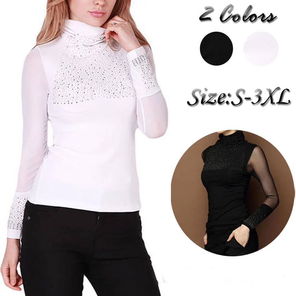 Соблазнительная Женская водолазка лидер продаж футболка современная женская