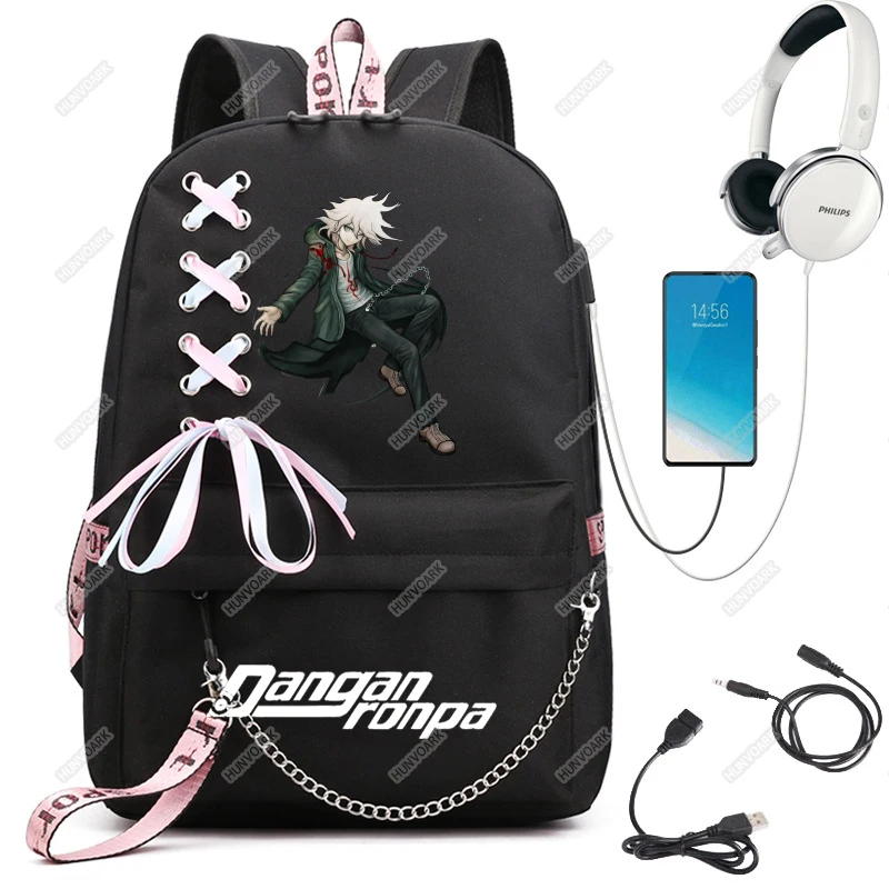Детский Школьный рюкзак Danganronpa Monokuma Новый Повседневный Рюкзак для подростков