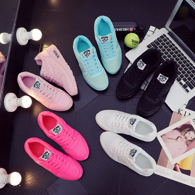 Женская обувь на плоской подошве Повседневные кроссовки из сетчатого материала
