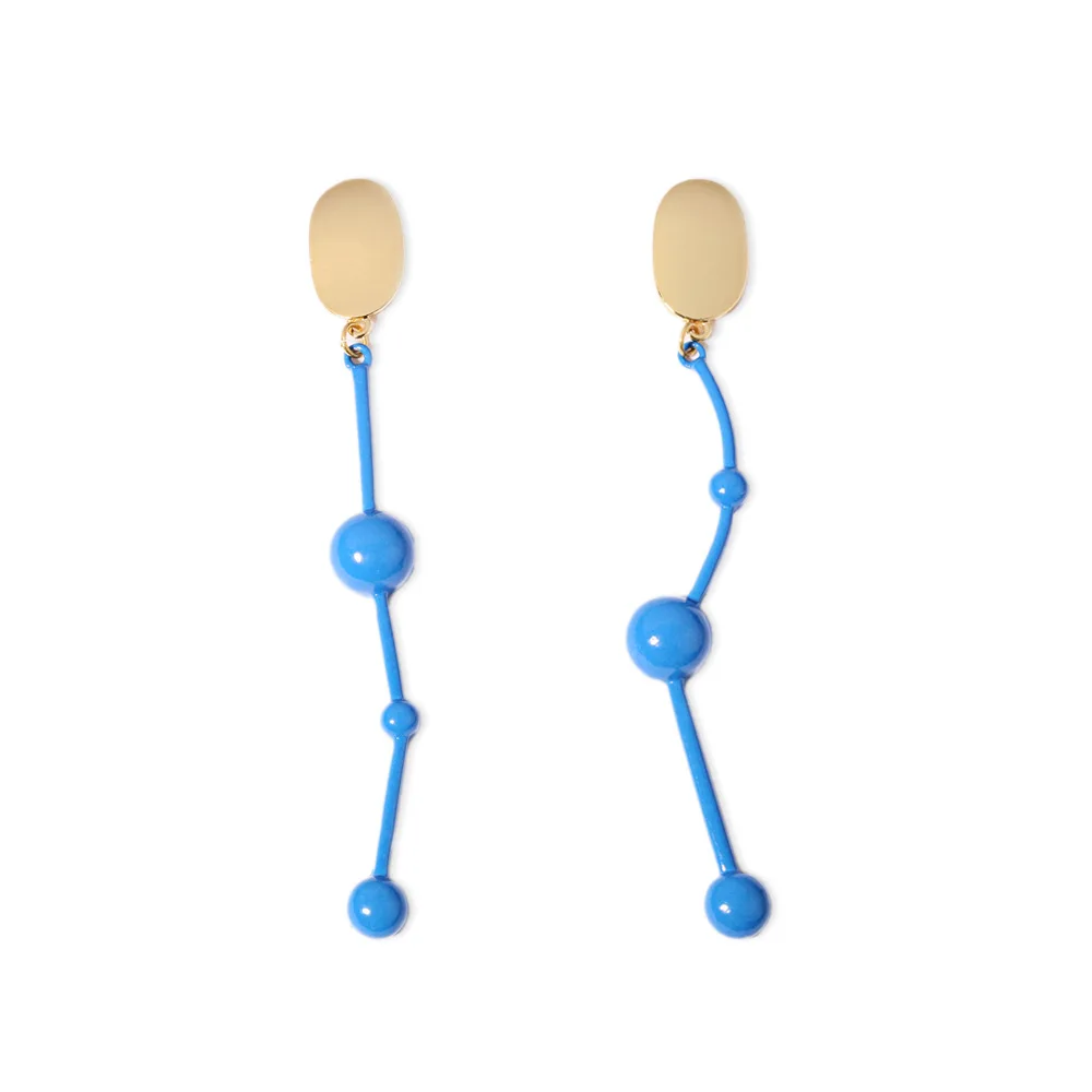 Модные Простые Длинные серьги креативные преувеличенные геометрические из