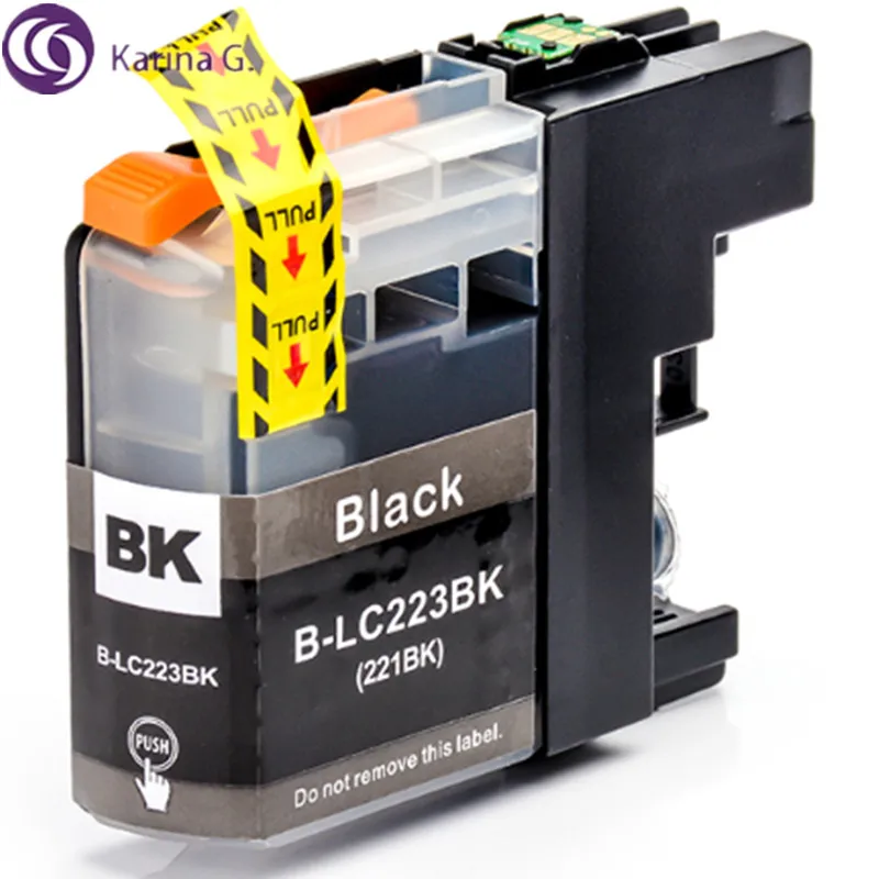 4x black ink cartridges compatible for lc223 suit for brother mfc j4625dw j4620dw j5620dw eu market free global shipping