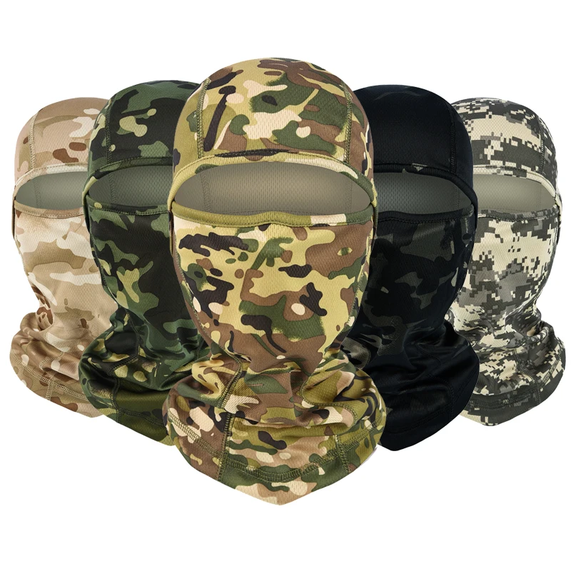 

Охотничья хикингтактическая камуфляжная Балаклава маска на все лицо CS Wargame Велоспорт армейская Военная подкладка для шлема тактическая ша...