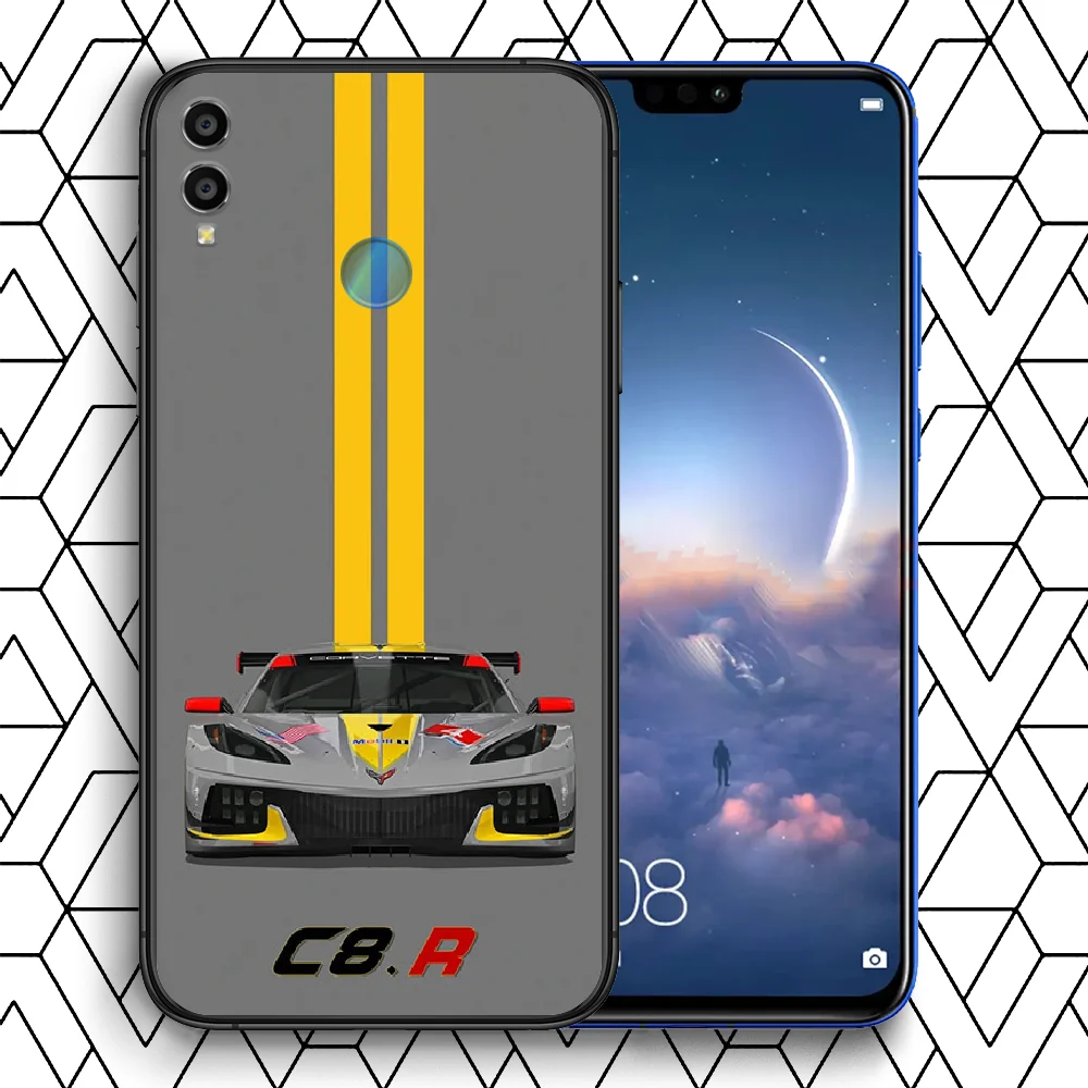 

Chevrolet Car Phone Case Cover Hull For HUAWEI Honor 7a 8s 8a 8x 9 9x 10 20 i Lite Pro black Coque Soft Bumper Painting Etui Tpu