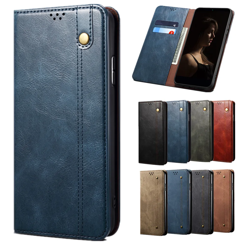 

13 Pro Case for iPhone 13 Pro Max Cover Wallet Flip Phone Bags Coque on for iPhone 13 Mini Card Slots Shockproof Bracket Shell