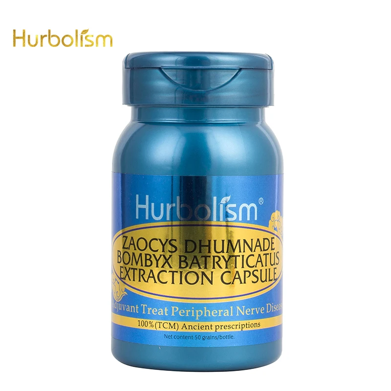 

Hurbolism Zaocys Dhumnade Bombyx Batryticatus Extraction Capsule, Adjuvant Treat Peripheral Nerve Disease, Plants Extract, 50pcs