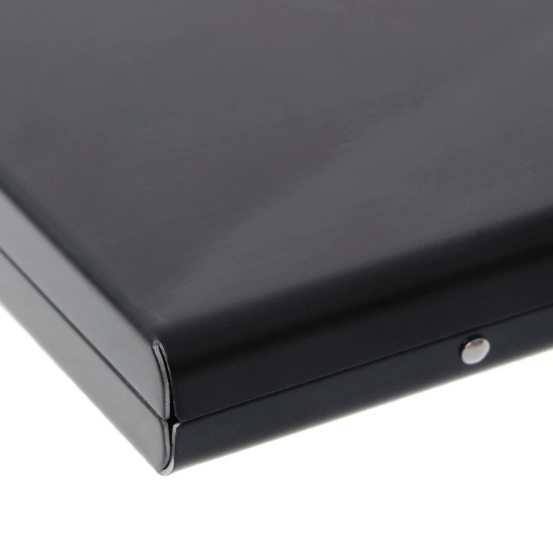 

Black Stainless Steel Keeper Business Name Credit ID Card Pocket Case Box Holder