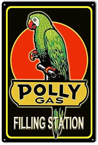 

Polly Gas Filling Station Decor Signs 8x12 Inch Metal Tin Sign