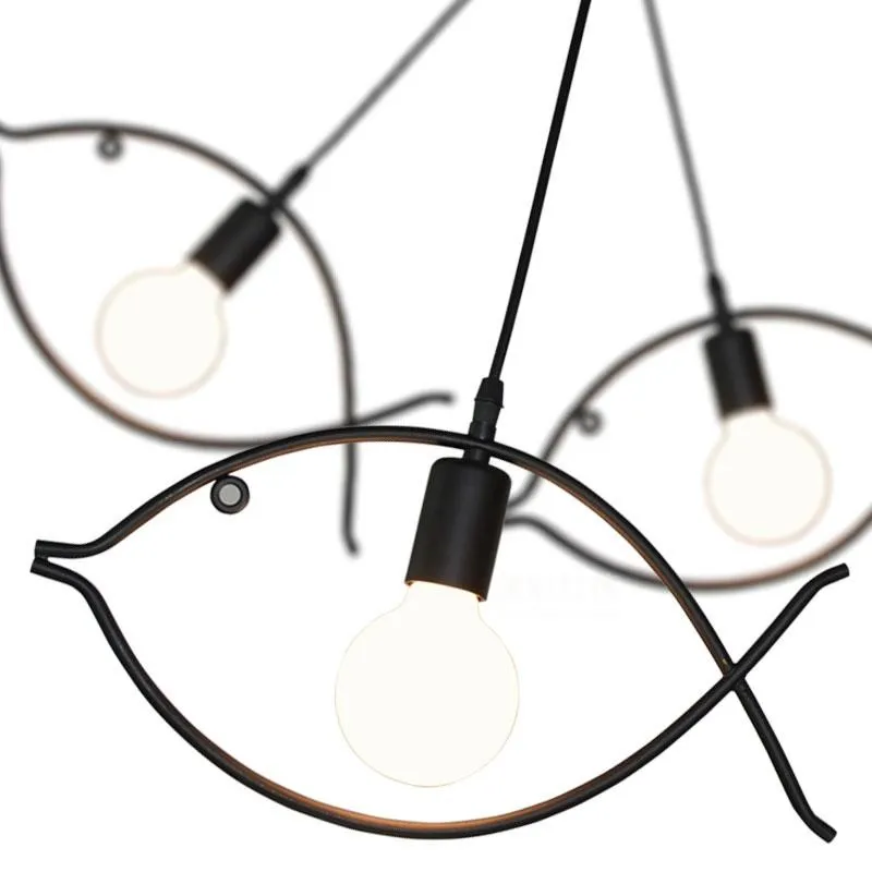 Скандинавский железный светильник винтажный промышленный подвесной в форме