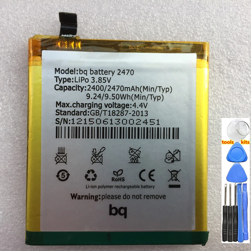 

New Original 2470mAh Battery 2470 for BQ Aquaris A4.5, Aquaris A4.5 4G, Aquaris M4.5, Aquaris M4.5 4G