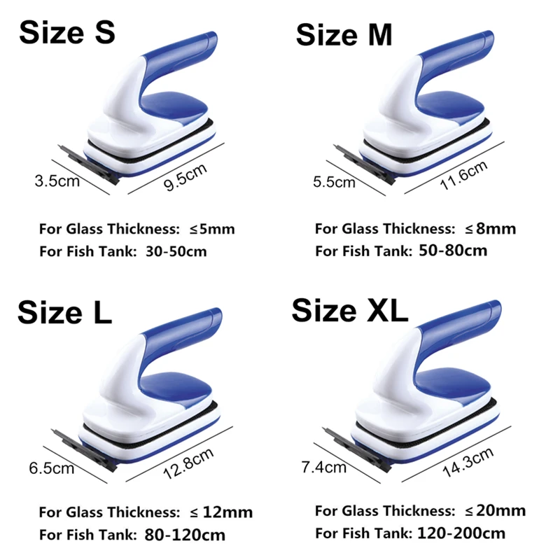 Практичная плавающая Магнитная Щетка для аквариума стеклянный скребок