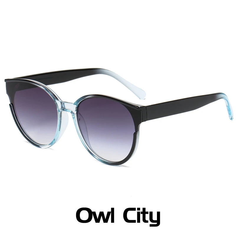 

New Women Retro Outdoor Oval Sunglasses Gradient Korean Round Fashion Driving Sun Glasses Unisex UV400 Big Oculos feminino UV400