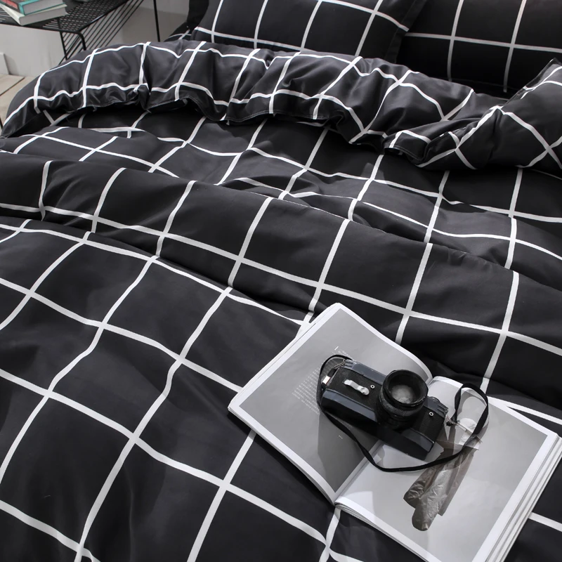 Liv Esthete модная черная сетка мягкое постельное белье Декор пододеяльник наволочка