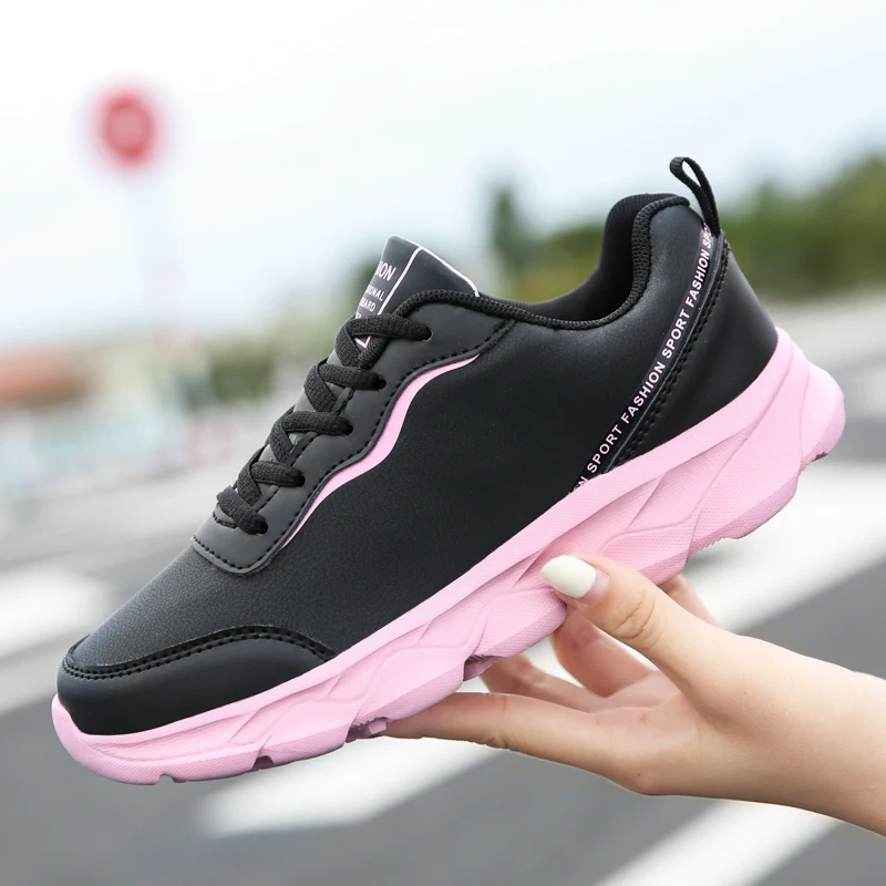 

Women's shoes Dad shoes 2021 winter new leather soled student sports shoes lightweight running shoes non-slip comfort