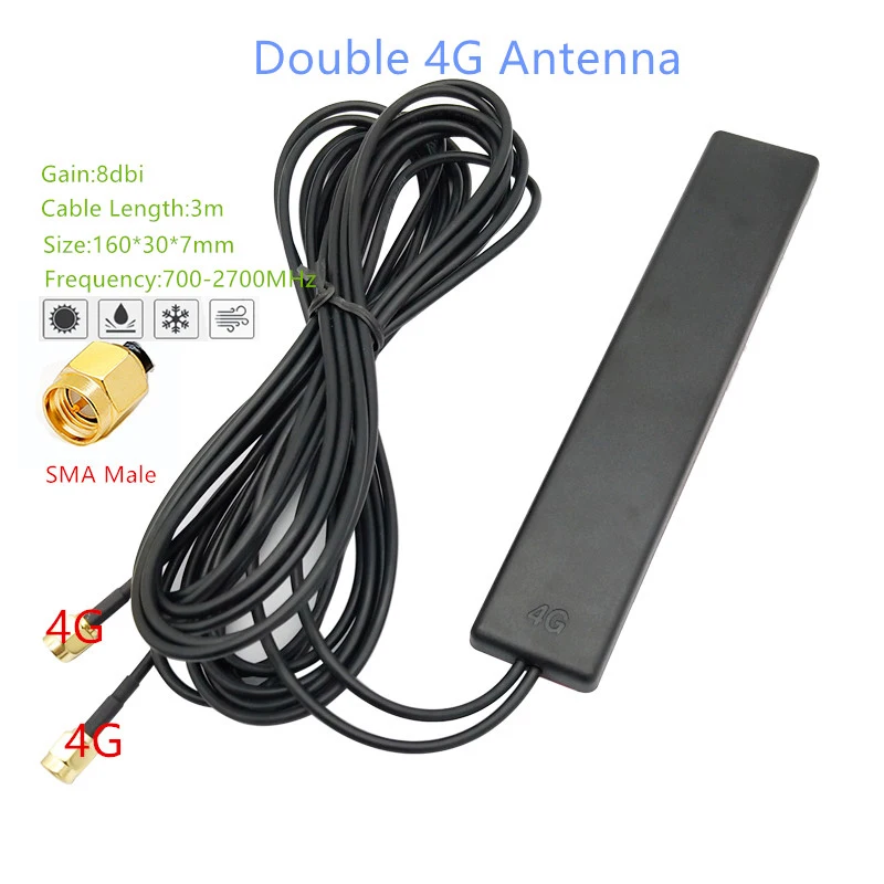 Full Netcom GSM 3G 4G LTE патч-антенна роутер сетевая карта антенна двойной SMA внутренний