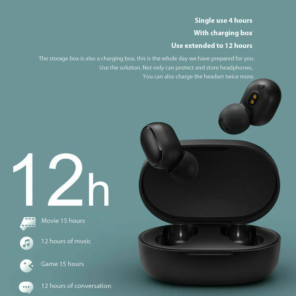 Hot Sales A6S Bluetooth Headsets Wireless Earbuds 5.0 TWS Earphone Noise Cancelling Double HD Mic for Xiaomi Huawei Samsung