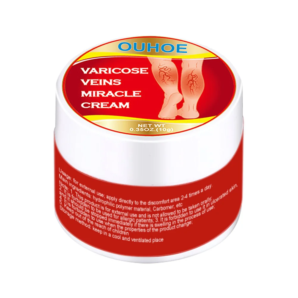 

10g Leg Varicose Veins Cream Thigh Feet Spider Removal Phlebitis Ointment Feet Anti Swelling Pain Relief