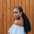 3B 3C афро кудрявые вьющиеся волосы конские хвосты натуральные человеческие волосы 100 гшт. монгольские человеческие конский хвост для наращивания на заколках Remy Ever Beauty