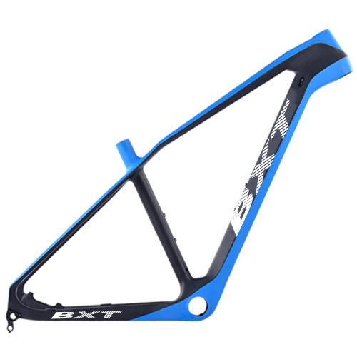 BXT half blue Новая BXT полностью углеродная mtb рама 27,5 er cadre carbone t800 рама карбоновая для горного велосипеда 27,5 супер светильник рама велосипеда - Цвет: BXT half blue