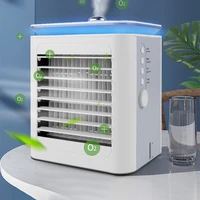 mini air cooler negative ion air purifier spray humidifier household portable mobile water cooled air conditioner electric fan