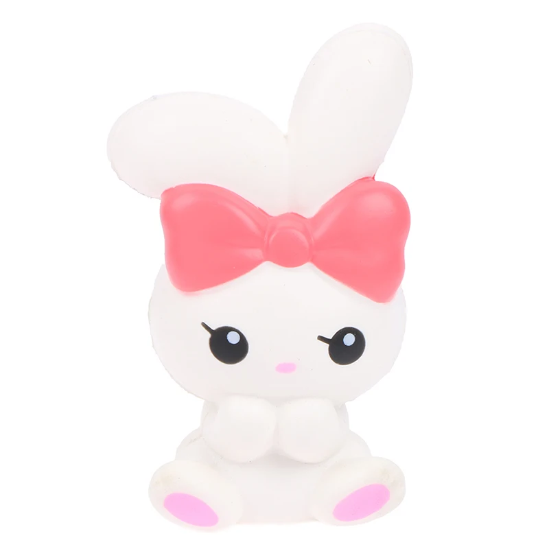 

Kawaii Angel Rabbit Squishy Cartoon Doll Slow Rising PU Bread Cake Squeeze Toy Sweet Scented Stress Relief Fun for Kid Gift