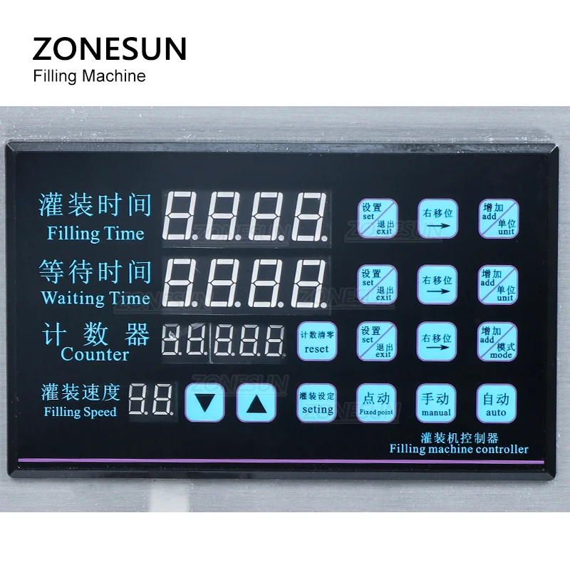 

ZONESUN Automatic Filling Machine Essential Oil Honey Nail Polish Water Beverage Bottle Filler Peristaltic Pump With Hopper