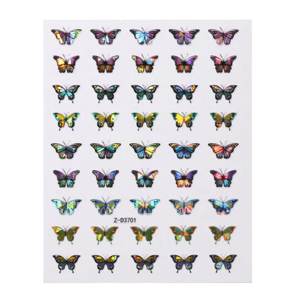 Waterproof Nail Art Stickers Self Adhesive Butterfly | Красота и здоровье