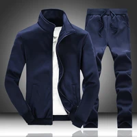 spring autumn cardigan men s sportswear 2 piece sets sports suit jacketsweatpants sweatsuit male tracksuit