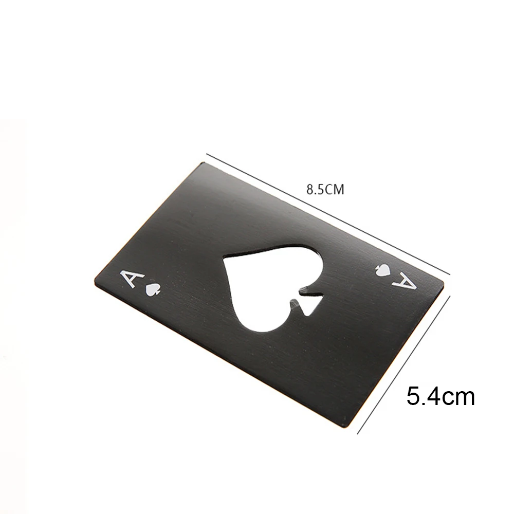 

Automatic Beer Bottle Opener Multi-color Stainless Steel Drinking Bottle Soda Cap Magnetic Opener Poker Shaped Bottle Can Opener